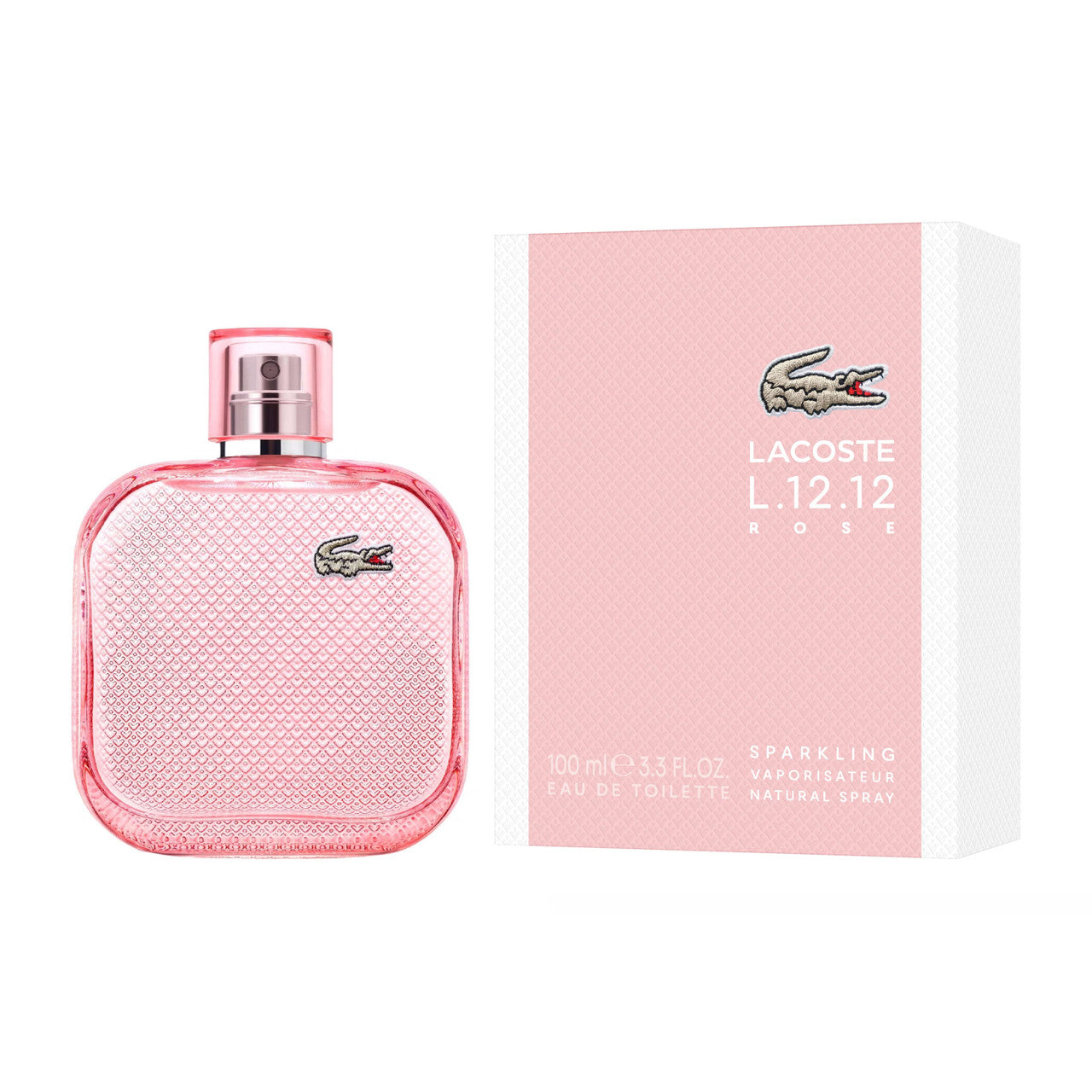 LACOSTE L.12.12 ROSE SPARKLING 3.3 EAU DE TOILETTE SPRAY FOR WOMEN
