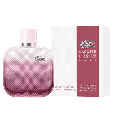 Lacoste L.12.12 Rose Eau Intense 3.3 Eau De Toilette Spray For Women - ACCEXO