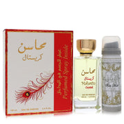 Lattafa - Lattafa Mahasin Crystal Perfume By Lattafa Eau De Parfum Spray with 1.7 oz Deodorant Spray. SKU: 566877