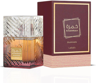 Lattafa Khamrah Dukhan 3.4 Eau De Parfum Spray For Men - ACCEXO