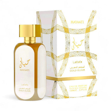 Lattafa Hayaati Gold Elixir 3.4 Eau De Parfum Spray - ACCEXO