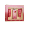 JUICY COUTURE RAH RAH ROUGE 3 PCS SET FOR WOMEN: 8 OZ FRAGRANCE MIST + 1.7 BODY LOTION + 1.7 SHOWER GEL