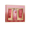 JUICY COUTURE RAH RAH ROUGE 3 PCS SET FOR WOMEN: 8 OZ FRAGRANCE MIST + 1.7 BODY LOTION + 1.7 SHOWER GEL