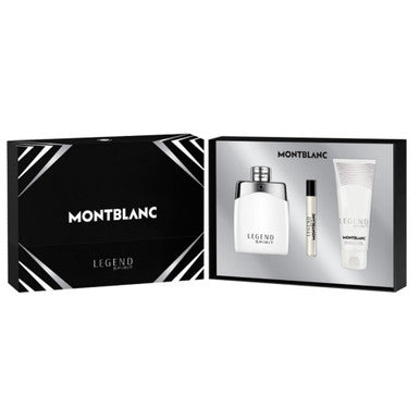 Mont Blanc Legend Spirit 3 Pcs Set For Men: 3.3 Eau De Toilette Spray + 0.25 Eau De Toilette Spray + 3.3 Shower Gel - ACCEXO