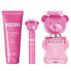 MOSCHINO TOY 2 BUBBLE GUM 3 PCS SET FOR WOMEN: 3.4 EAU DE TOILETTE SPRAY + 0.3 EAU DE TOILETTE SPRAY + 3.4 BODY LOTION