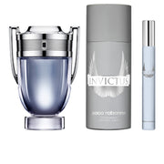PACO RABANNE INVICTUS 3 PCS SET FOR MEN: 3.4 EAU DE TOILETTE SPRAY + 0.34 EAU DE TOILETTE SPRAY + 5.1 DEODORANT SPRAY