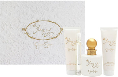 Jessica Simpson Fancy Love 4 Pcs Set For Women: 3.4 Eau De Parfum Spray + 0.34 Eau De Parfum Spray + 3 Oz Body Lotion + 3 Oz Bath & Shower Gel - ACCEXO