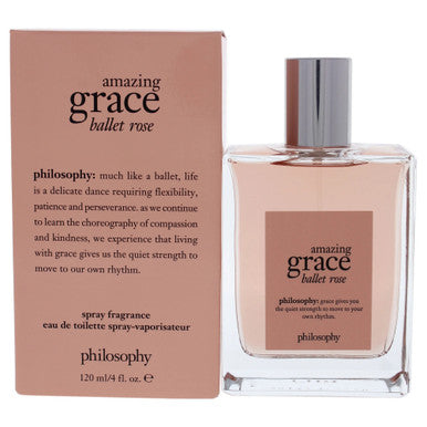 Philosophy Amazing Grace Ballet Rose 4 Oz Eau De Toilette Spray For Women - ACCEXO