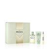 PRADA LES INFUSIONS DE IRIS 3 PCS SET FOR WOMEN: 3.3 EAU DE PARFUM SPRAY + 0.33 EAU DE PARFUM SPRAY + 1.6 BODY LOTION