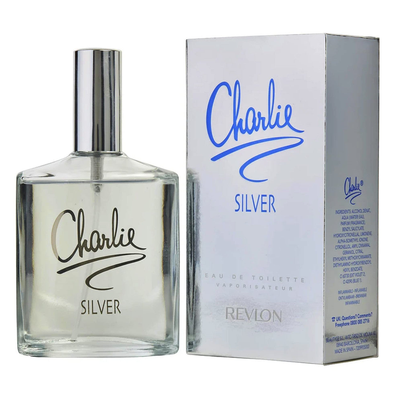 CHARLIE SILVER 3.4 EAU DE TOILETTE SPRAY
