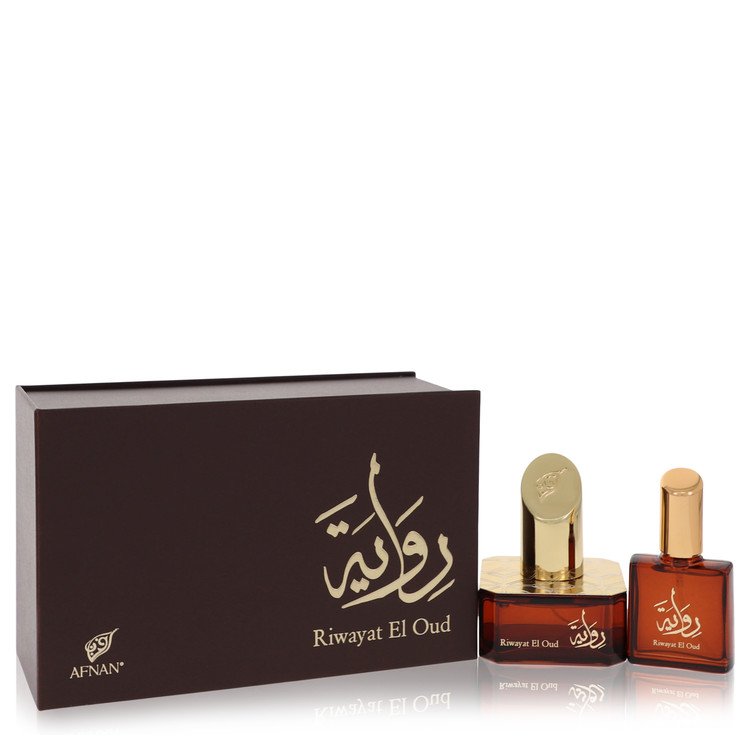 Afnan - Riwayat El Oud Perfume By Afnan Eau De Parfum Spray + Free .67 oz Travel EDP Spray. SKU: 541150