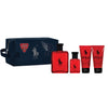 POLO RED 5 PCS SET FOR MEN: 4.2 EAU DE TOILETTE SPRAY + 1.36 EAU DE TOILETTE SPRAY + 1.7 AFTER SHAVE BALM + 1.7 HAIR AND BODY WASH + DOPP KIT (BOXED)