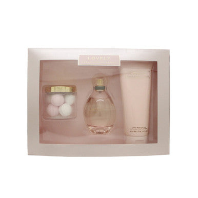 Lovely Sarah Jessica Parker 3 Pcs Set: 3.4 Eau De Parfum Spray + 6.7 Body Lotion + Bath Bombs - ACCEXO