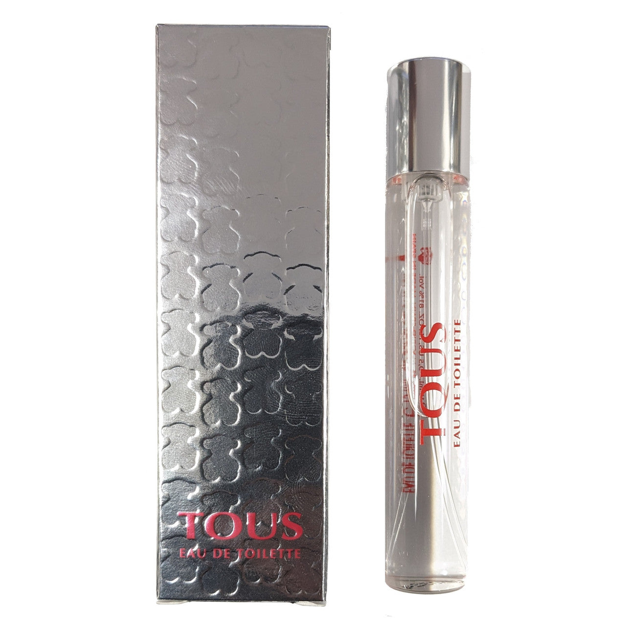 A product image featuring TOUS 0.5 EAU DE TOILETTE SPRAY FOR WOMEN with the item displayed next to its packaging box.