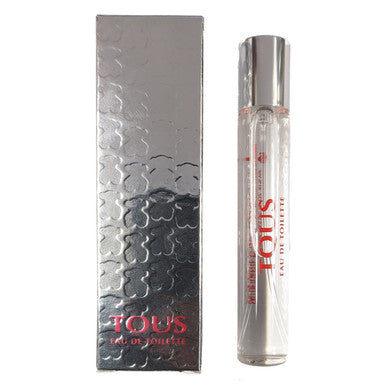 A product image featuring TOUS 0.5 EAU DE TOILETTE SPRAY FOR WOMEN with the item displayed next to its packaging box.