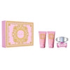 VERSACE BRIGHT CRYSTAL 3 PCS SET FOR WOMEN: 1.7 EAU DE TOILETTE SPRAY + 1.7 SHOWER GEL + 1.7 BODY LOTION BY VERSACE