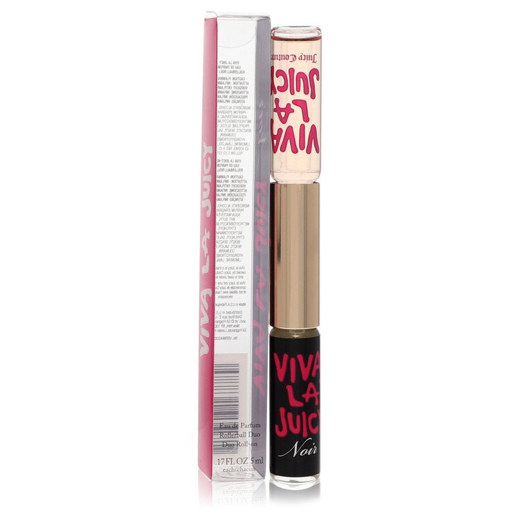 Juicy Couture - Viva La Juicy Noir Perfume By Juicy Couture Duo Mini EDP Roll On Viva La Juicy Noir+Viva La Juicy. SKU: 565546
