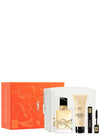 YSL LIBRE 4 PCS SET FOR WOMEN: 1.6 EAU DE PARFUM SPRAY REFILLABLE + 1.6 BODY BALM + 0.06 MASCARA + POUCH