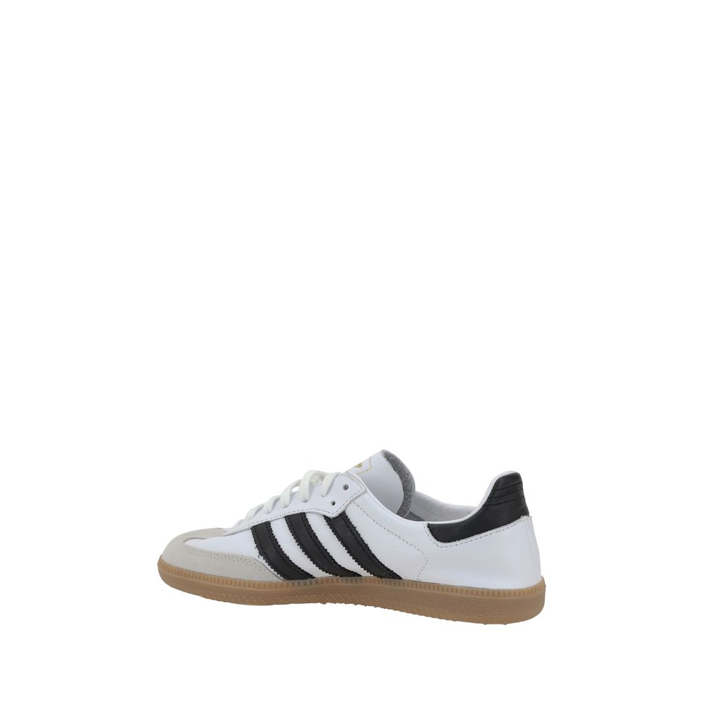 White Adidas Samba Decon Sneakers showcasing classic style and comfort