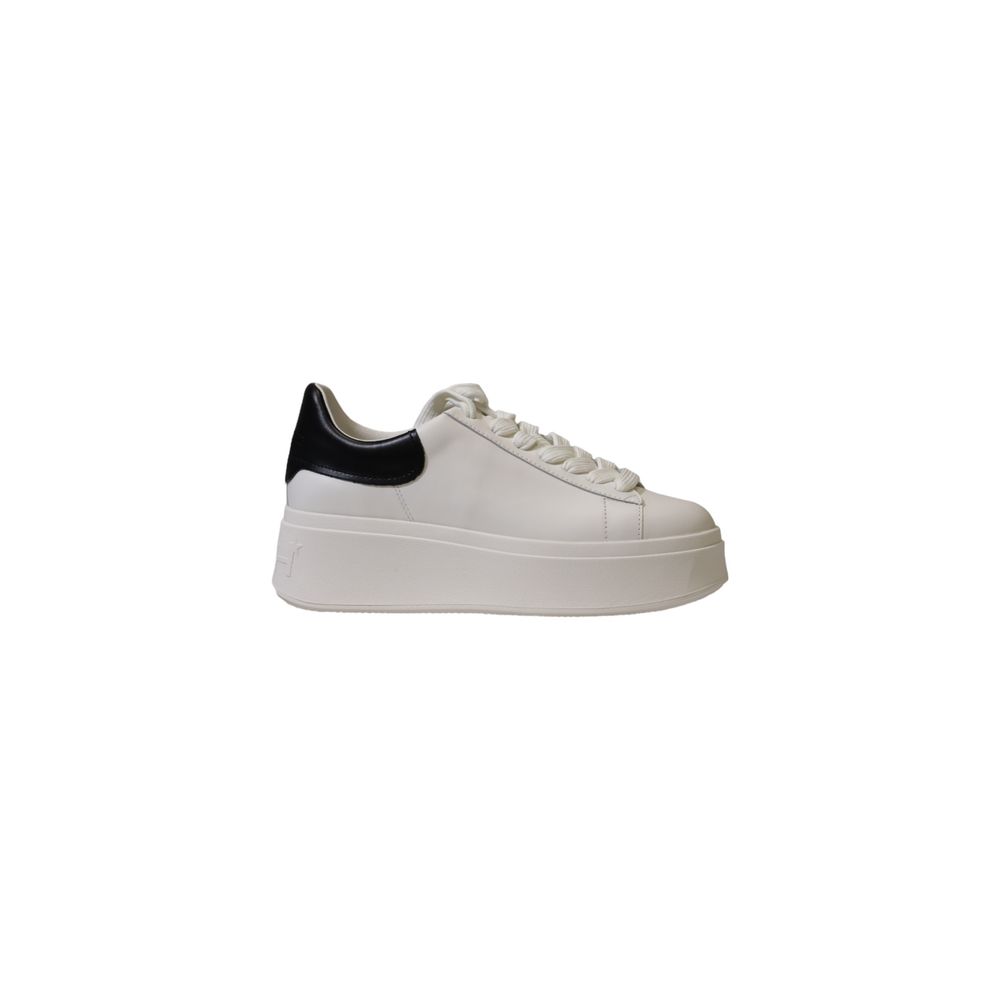 White leather sneaker with black heel from ASH Black And White collection