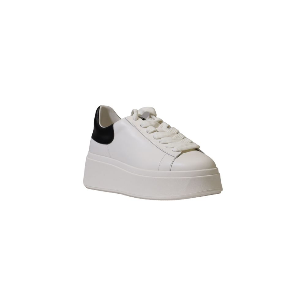 White leather sneaker with black heel from ASH Black And White collection