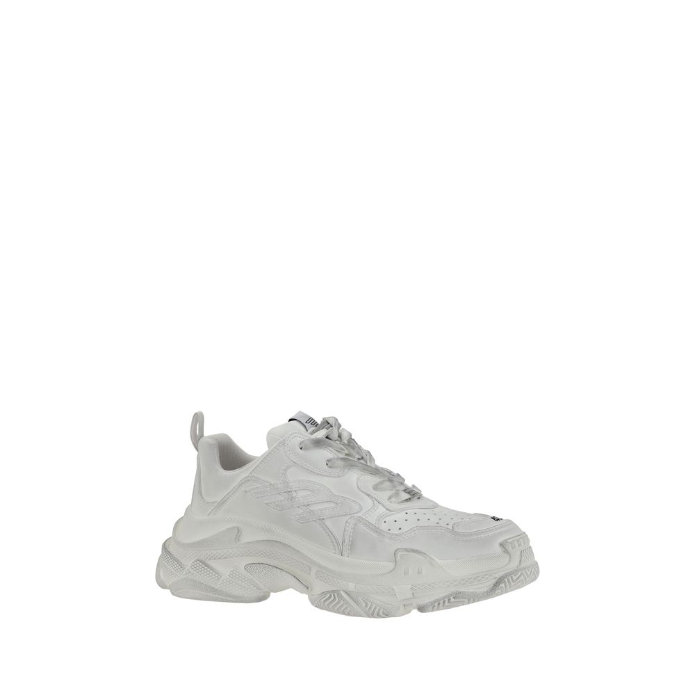 White chunky Balenciaga Triple S Sneakers perfect for trendy sneaker enthusiasts