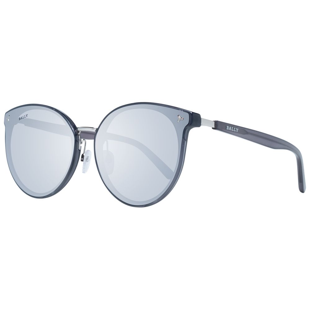 Round mirrored Bally Gray Women Sunglasses for stylish gray women fashion