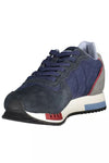 Chic Blue Sports Sneakers with Contrasting Accents