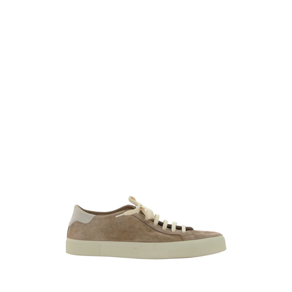 Taupe suede sneaker from Brunello Cucinelli Sneakers collection for stylish comfort