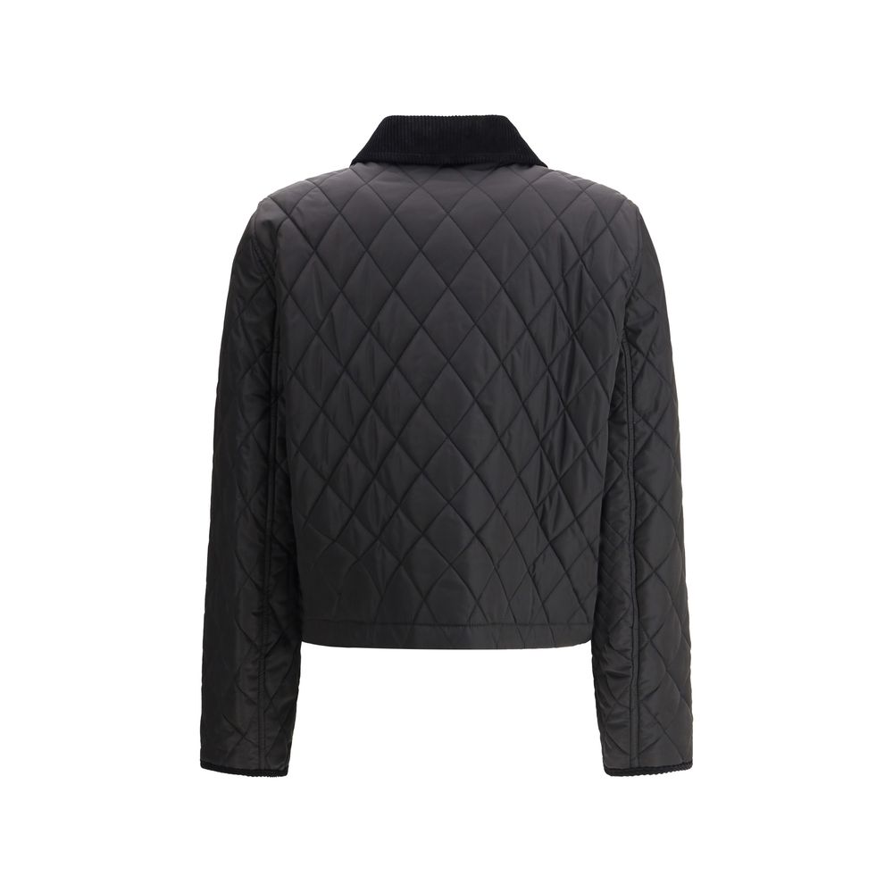 Black Burberry Quilts Jacket showcasing stylish quilted design and premium materials