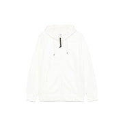 C.P. Company White Cotton Sweater in a stylish white hooded design