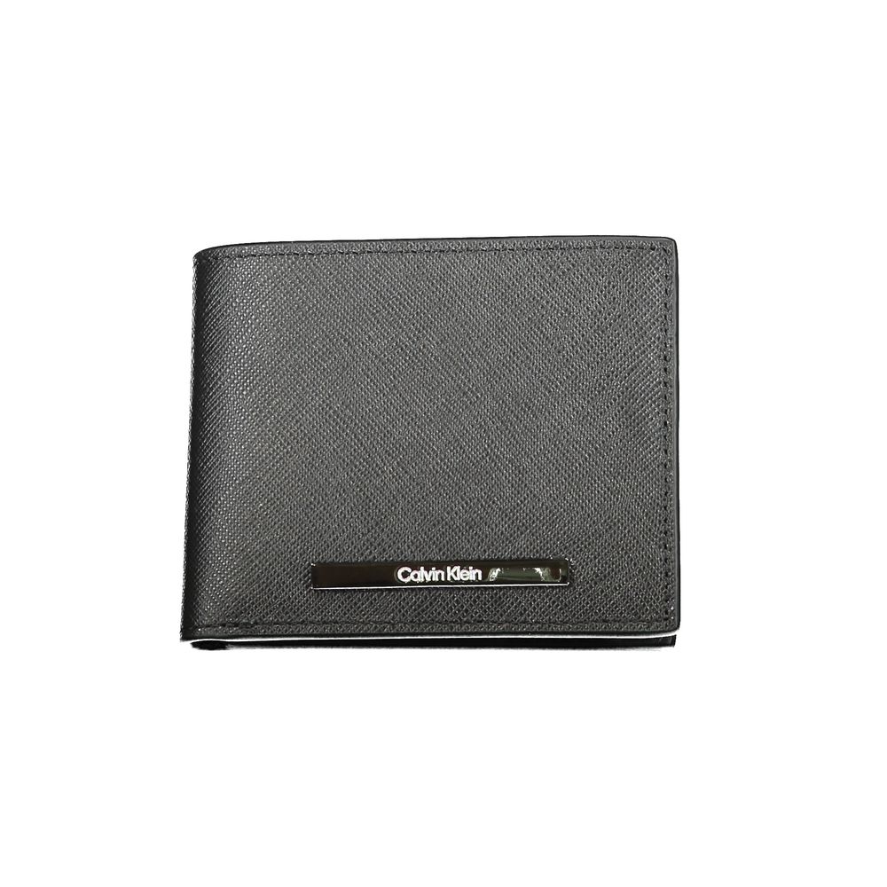 Black Calvin Klein wallet showcasing luxury and style in a Calvin Klein Black Leather Wallet