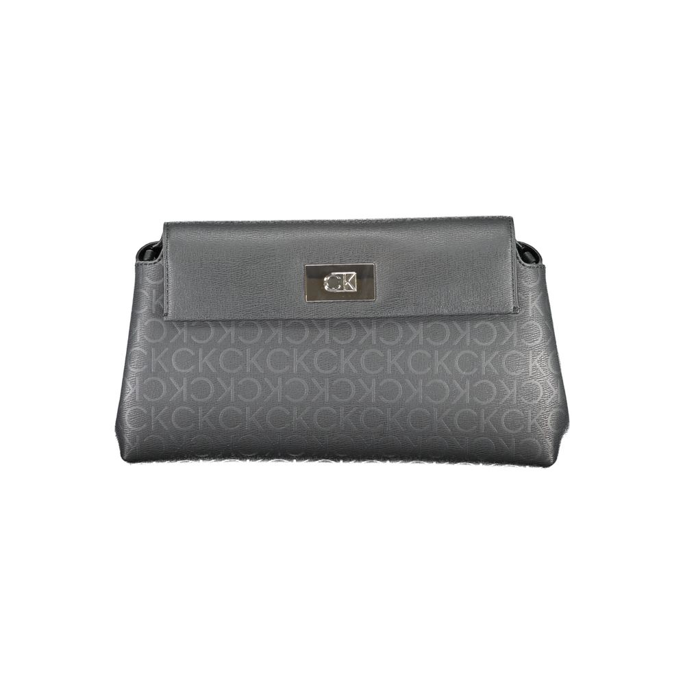 Gray Calvin Klein handbag showcasing the stylish Calvin Klein Black Polyester Handbag design