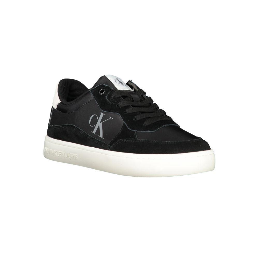 Calvin Klein Black Polyester Men Sneaker in stylish black and white design