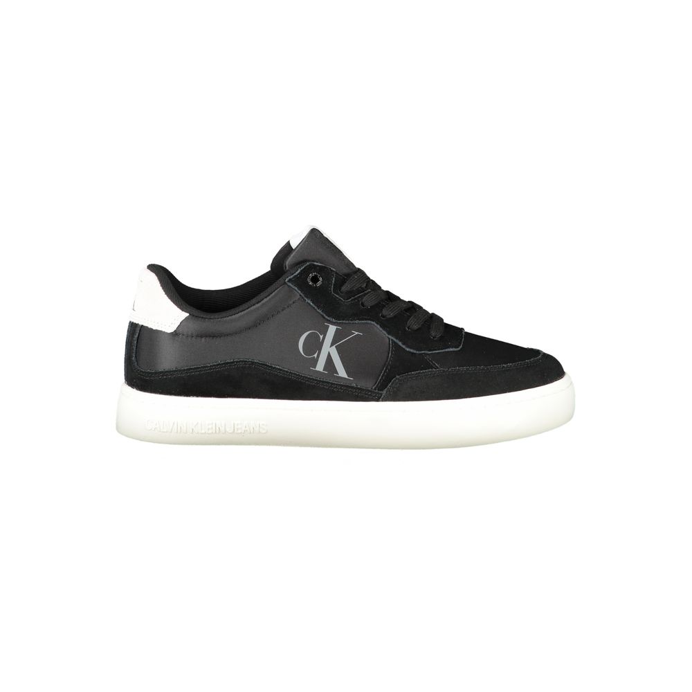 Calvin Klein Black Polyester Men Sneaker in stylish black and gray design