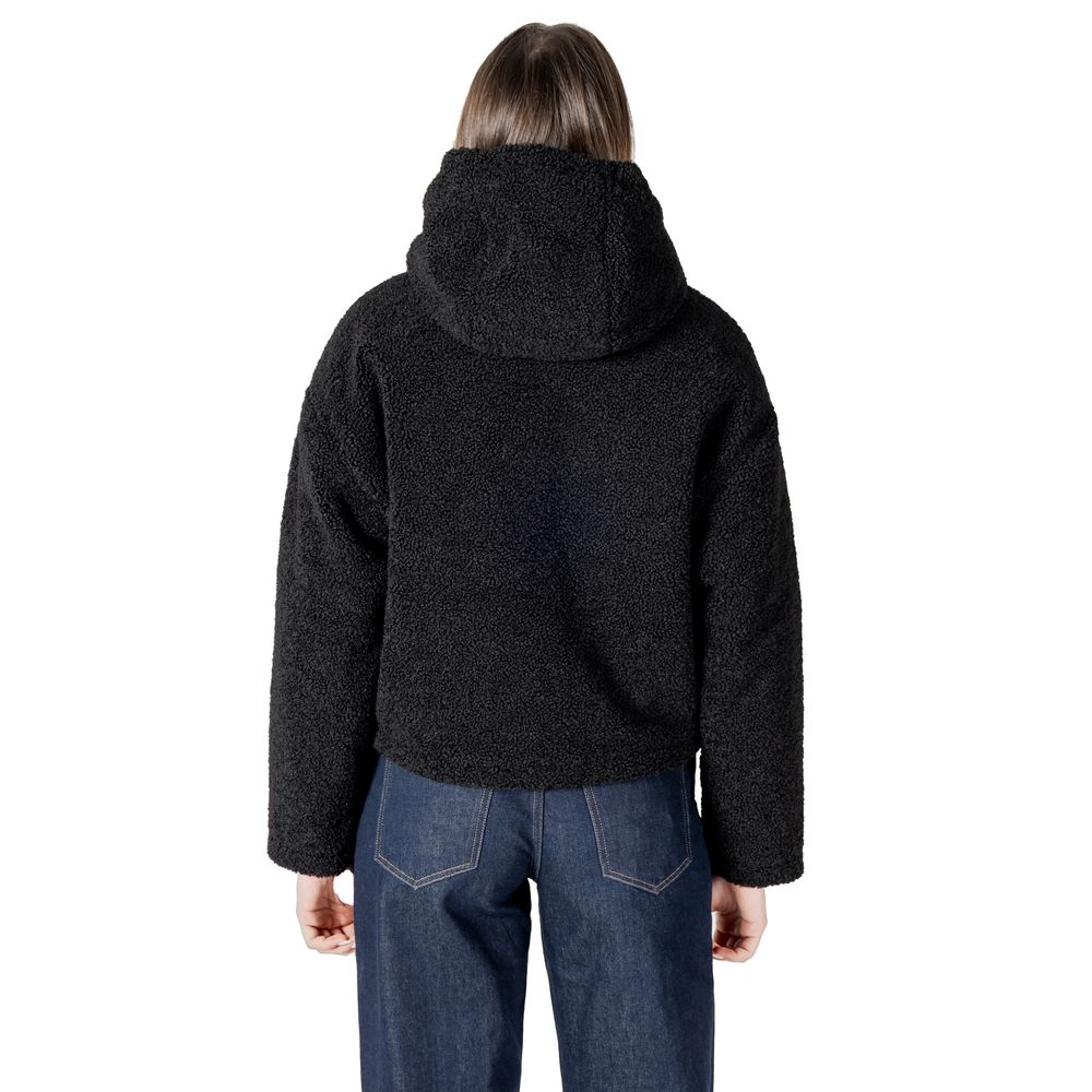 Calvin Klein Jeans black hooded fleece jacket from the black polyester jackets collection