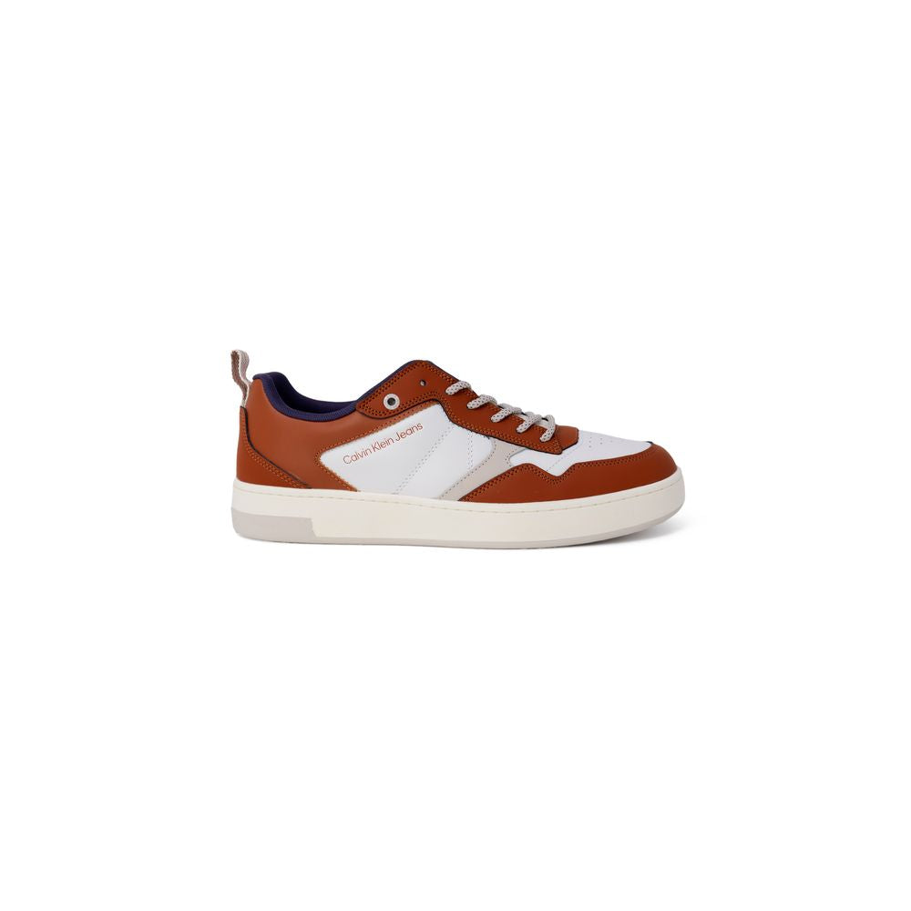 Brown and white Calvin Klein sneaker from Calvin Klein Jeans Brown Leather Sneaker line