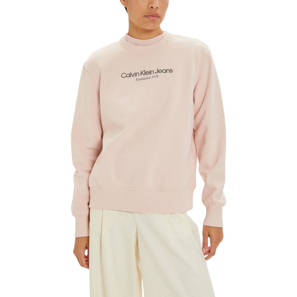 Light pink Calvin Klein Jeans cotton sweater for a stylish and comfortable look