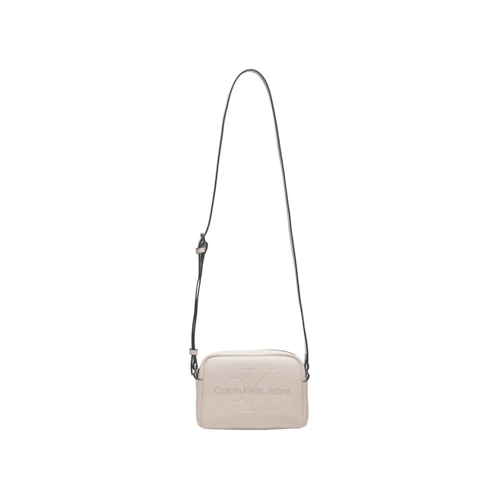 Beige crossbody bag in Calvin Klein Jeans Pink Polyethylene Handbag style