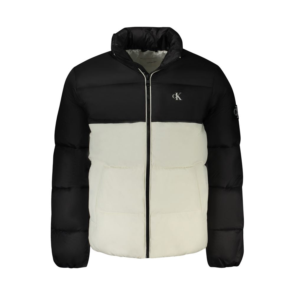 Two-tone Puffer Jacket by Calvin Klein, featuring White Polyester for men