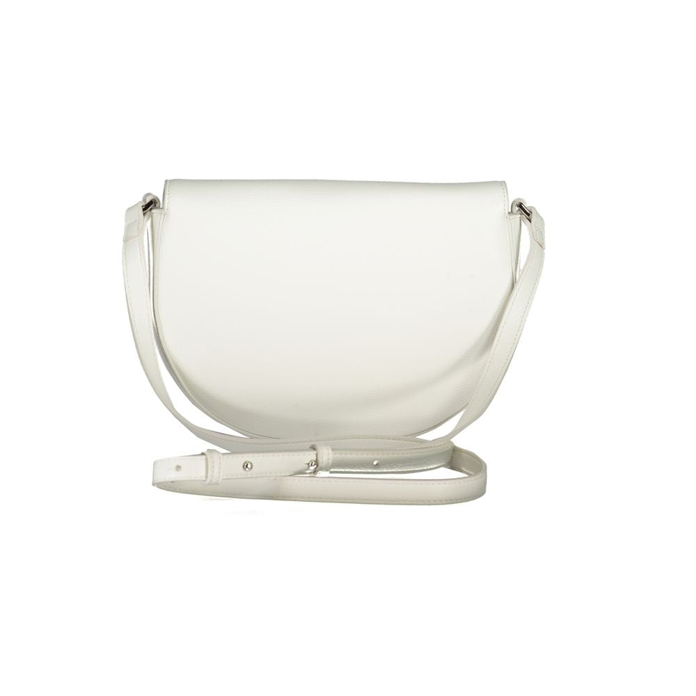 White saddle bag with adjustable strap from Calvin Klein White Polyethylene Handbag