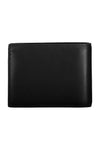 Sleek Black Leather Wallet with RFID Blocker
