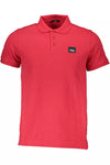 Cavalli Class Elegant Pink Cotton Polo with Chic Detailing