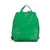 Chic Green Backpack with Contrast Details