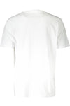 Crisp White Round Neck Logo Tee