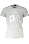 Chic Gray Diesel Short Sleeve Round Neck Tee