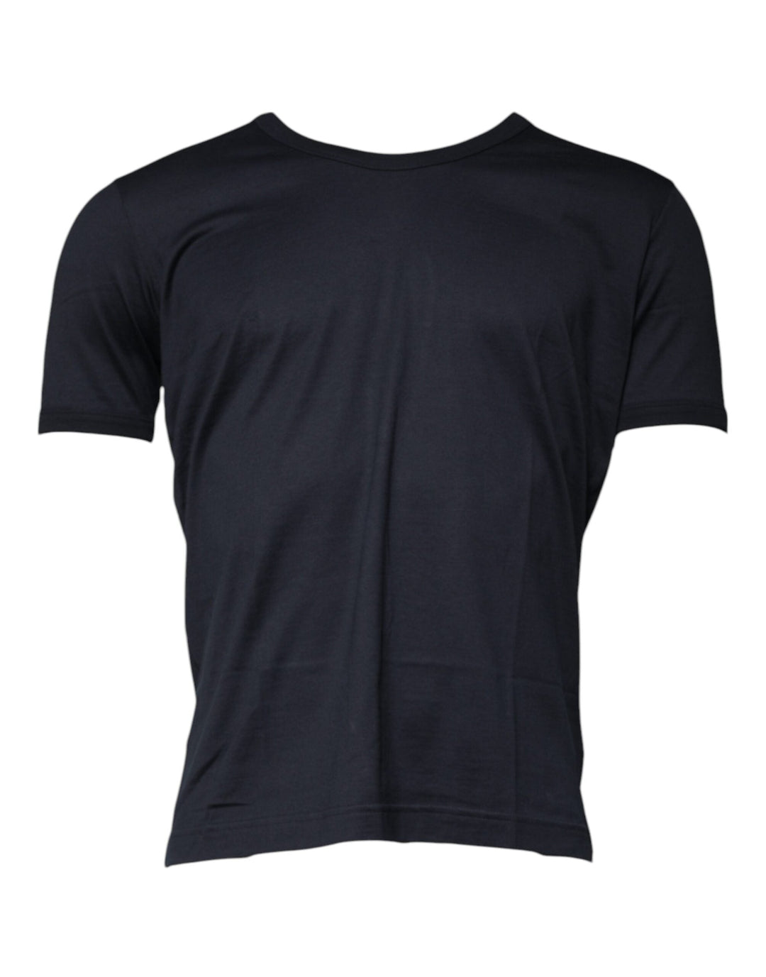 Dolce & Gabbana Black Cotton Crew Neck Short Sleeves T-shirt for stylish casual wear