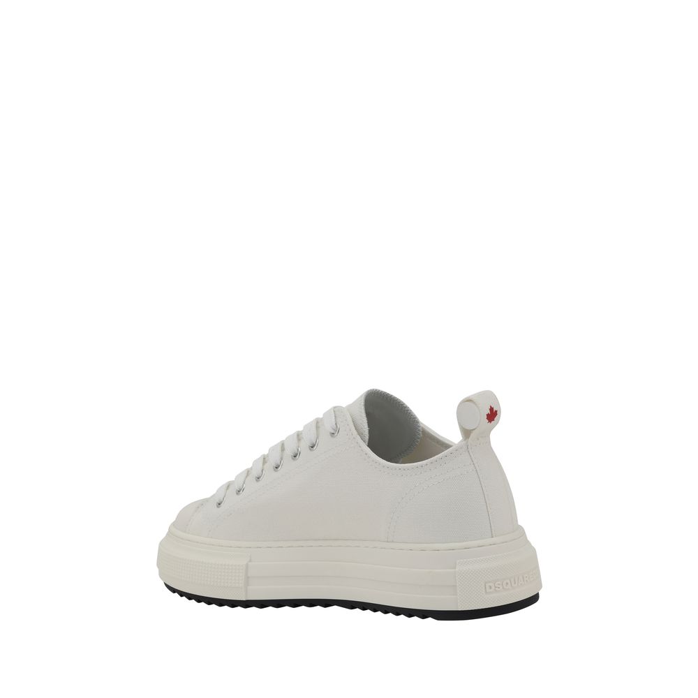 White leather sneaker from Dsquared² Berlin Sneakers collection for stylish footwear