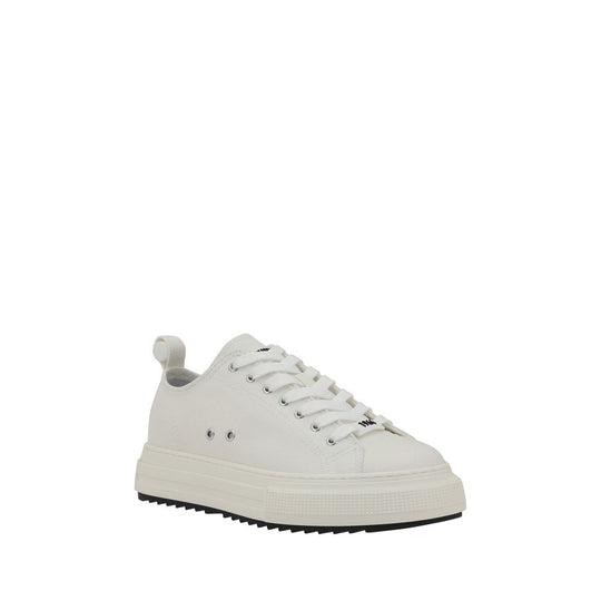 White canvas sneaker from Dsquared² Berlin Sneakers collection for casual style