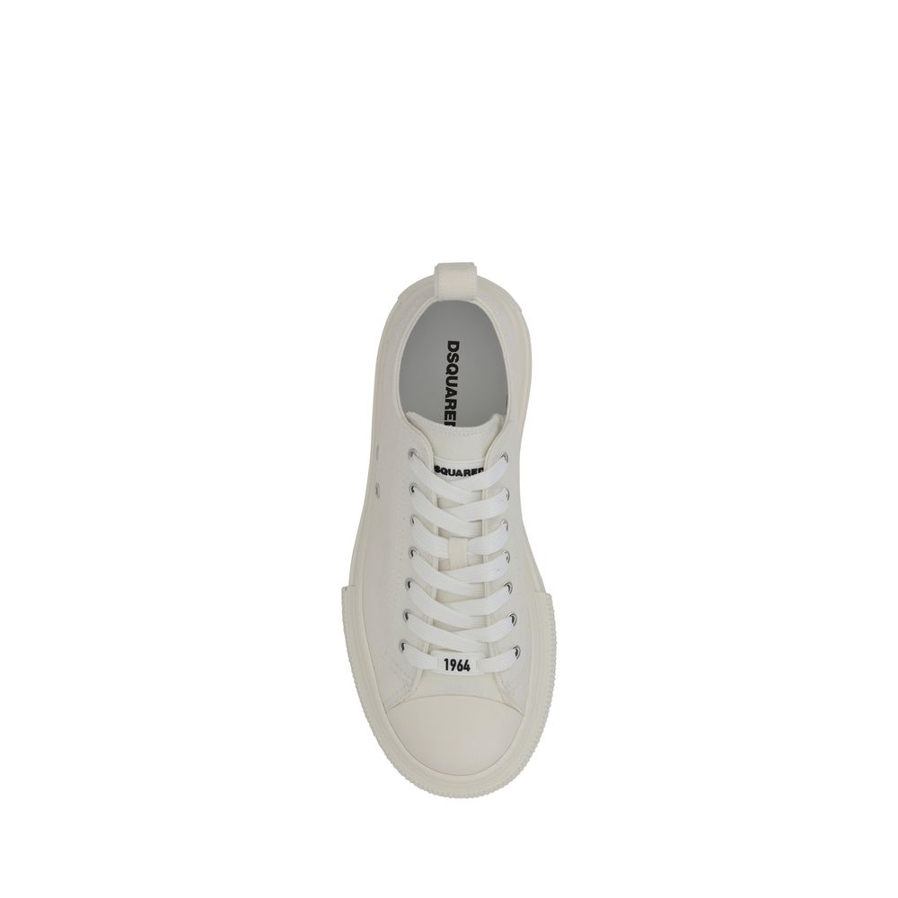 White canvas sneaker from Dsquared² Berlin Sneakers collection